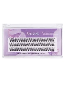 breteil 30pcs Đuôi cá Hình dạng Cá nhân Lông mi giả , 11mm , Cụm - màu đen - Xem 5