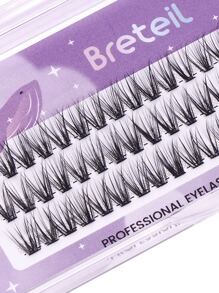 breteil 30pcs Đuôi cá Hình dạng Cá nhân Lông mi giả , 11mm , Cụm - màu đen - Xem 7