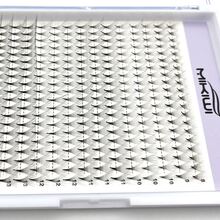 320PCS Premade Fans Eyelash Extensions 10D Thickness 0.07mm C/D Curl 8-15mm Eyelashes Middle Stem Heat Bonded Premade Fans Russian Volume Lash Extensions - Black - View 4
