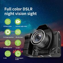 Free 64G memory card Full-color night vision device 4K ultra-high-definition infrared 4.2-inch large-screen digital camera Telescope camera Night vision device suitable for outdoor hunting and animal observation Free shockproof storage box and rechargeable battery