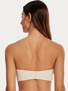 Minimizer Unlined Bandeau Underwire Strapless Bra - Beige - View 2