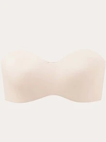 Minimizer Unlined Bandeau Underwire Strapless Bra - Beige - View 5