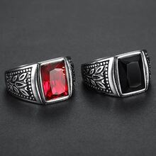 rings for women stainless steel - stainless steel engagement rings for women - Black - View 4