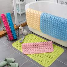 1pc Beige Safety Bath Mat, Washable Soft PVC Material Shower Mat With Drain Holes, Anti-Slip Bathtub Mat With Suction Cups, Suitable For Shower Rooms And Bathtubs, Multiple Colors And Sizes Available (Please Select The Size Suitable For You) - Beige - View 8
