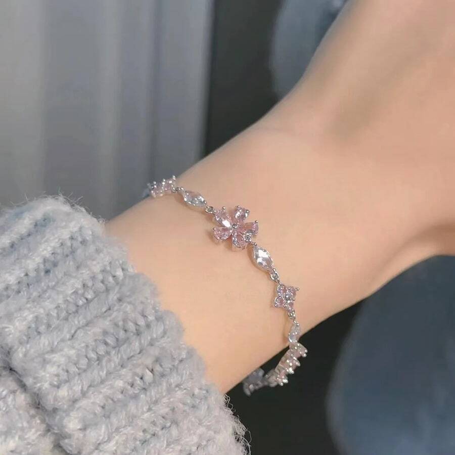 Pulsera rosado flor de cereza - Flores de cerezo - Ver 1