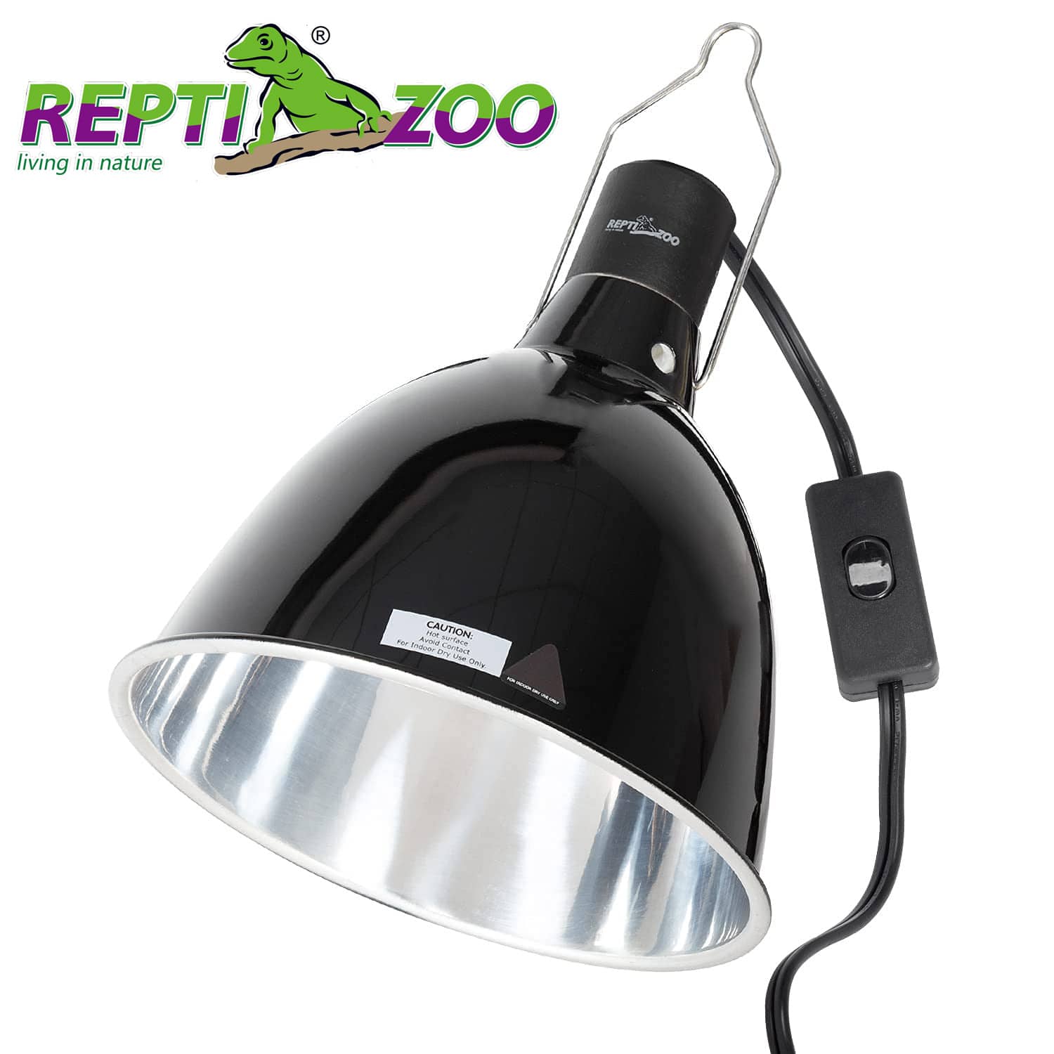 Reptile Lamp REPTI ZOO Inch Fixture,Optical Reflection Cover