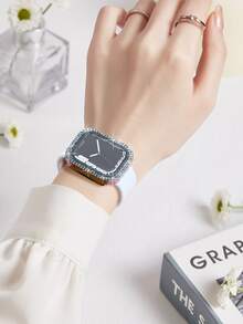 Compatible With Apple Watch 7 Case + 2.5d Tempered Glass Screen Protector, Compatible With Apple Watch 8 Cover - Rose Gold - View 10