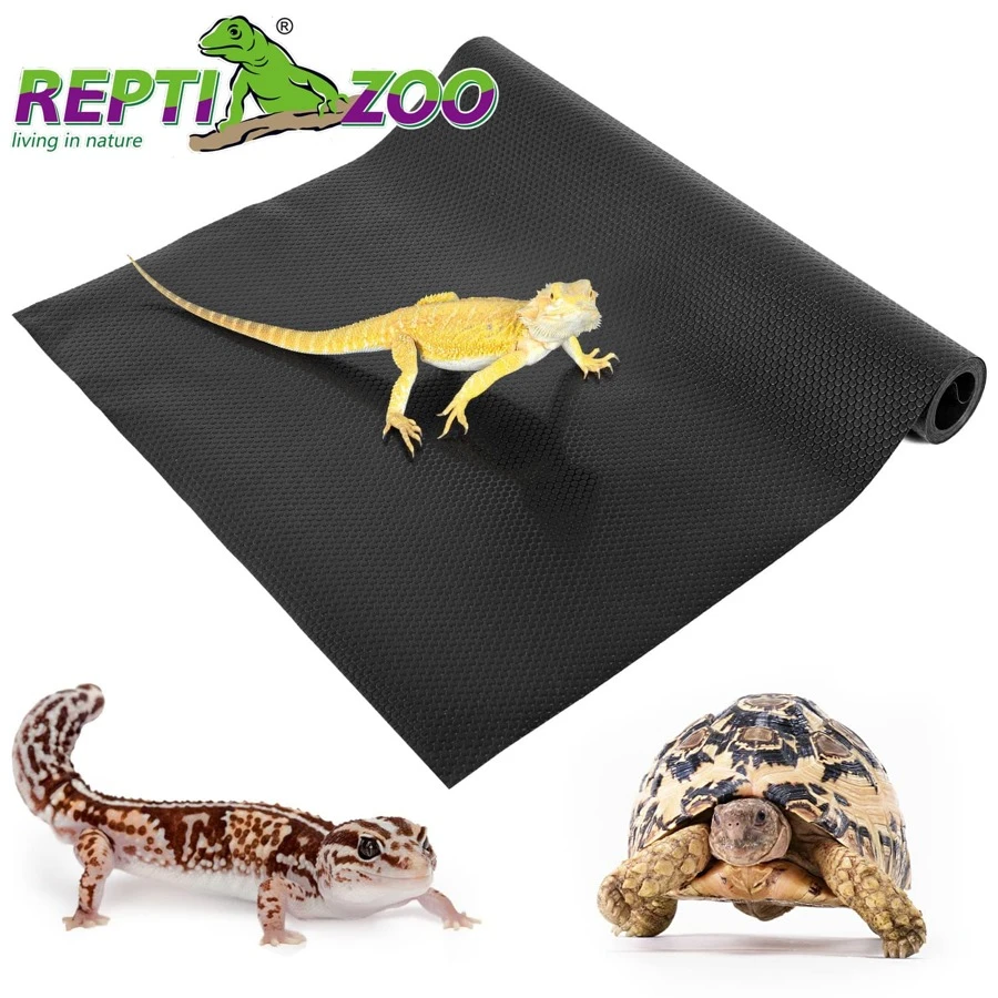 Reptile Substrate Mat Terrarium Carpet, Non-Adhesive Reptile Terrarium Bedding Substrate Liner, Reptile Tank Accessories For Bearded Dragon, Leopard Gecko, Lizard, Tortoise - 118" x 23.6" - View 1