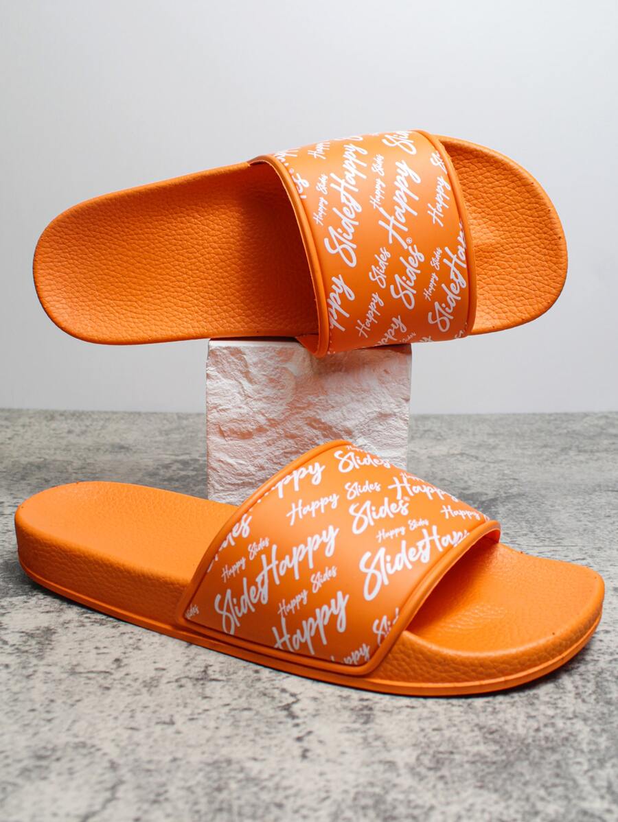 New Style Men's Soft Fashion Upper Waterproof Non-Slip Pvc Sole Sandals - Orange - View 1