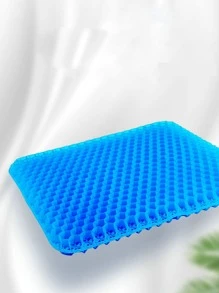 Car Seat Cushion, Honeycomb Gel Cool Pad For Summer, Single Piece Universal Seat Cover For All Seasons, Silicone Breathable Cool Pad For Truck Seat - 藍色 - 查看 5