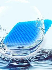 Car Seat Cushion, Honeycomb Gel Cool Pad For Summer, Single Piece Universal Seat Cover For All Seasons, Silicone Breathable Cool Pad For Truck Seat - 藍色 - 查看 3