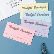 12 Pcs Cash Envelopes for Budgeting, Budget Envelope for Cash System, Money Envelopes for Saving, Vertical Layout with Budget Sheet, 12 Assorted Colors, Cardstock - Multicolor - View 8