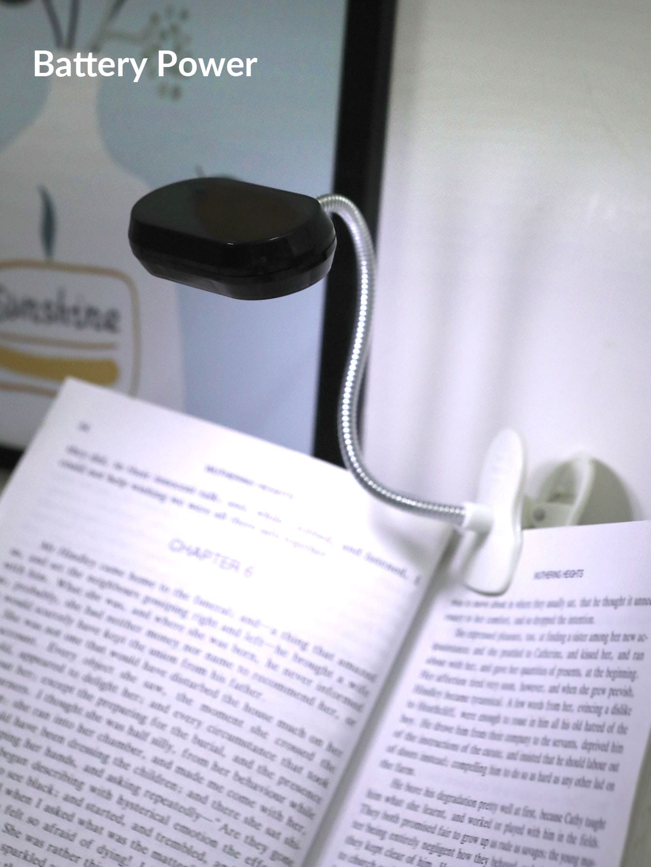 1 pieza USB Libro de luz con Clip - Amarillo - Ver 1