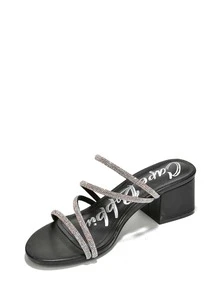 Sandalias de tacón para mujer - Negro - Ver 5