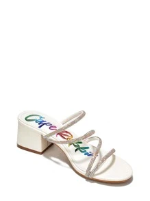 Sandalias de tacón para mujer - Blanco - Ver 5