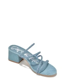 Sandalias de tacón para mujer - Azul - Ver 5