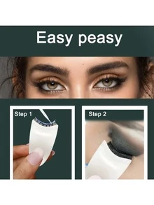 2 pezzi Applicatore per ciglie - Strumento per ciglie finte con larghezza di 35 mm e design a molletta in silicone, pinzette per ciglie finte, trucco, economico, decorazione della stanza, vanità, viaggio, camera da letto, accessori per il trucco, economico, riempimento calze, trucco, strumenti per il trucco, roba economica, regali, regali per donne, regali di Natale