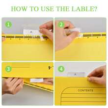 A4 Suspension Files 12 Pieces A4 Suspension File Files for Filing Cabinet A4 Suspension Files Suspension Files File Dividers with Tabs and Inserts for Files Classification, Office, School, Organization - Multicolor - View 4