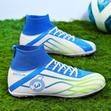 Unisex Wear-Resistant Rubber Sole Sports Training Soccer Shoes Plus Size Ronaldo  Cleats