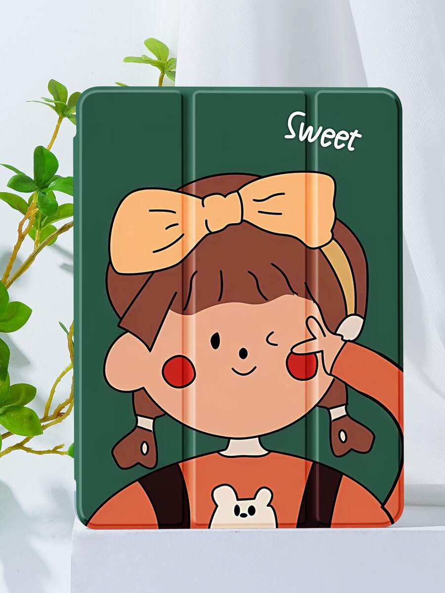 Đồ họa Hình hoạt hình Silicone Chống rơi Ốp tương thích với iPad - Nhiều màu - Xem 1