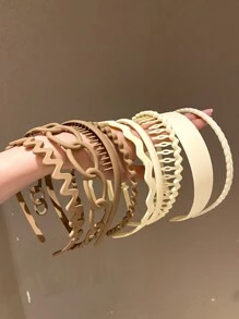 9入組女性防滑牙齒設計髮卡 - 彩色 - 查看 1