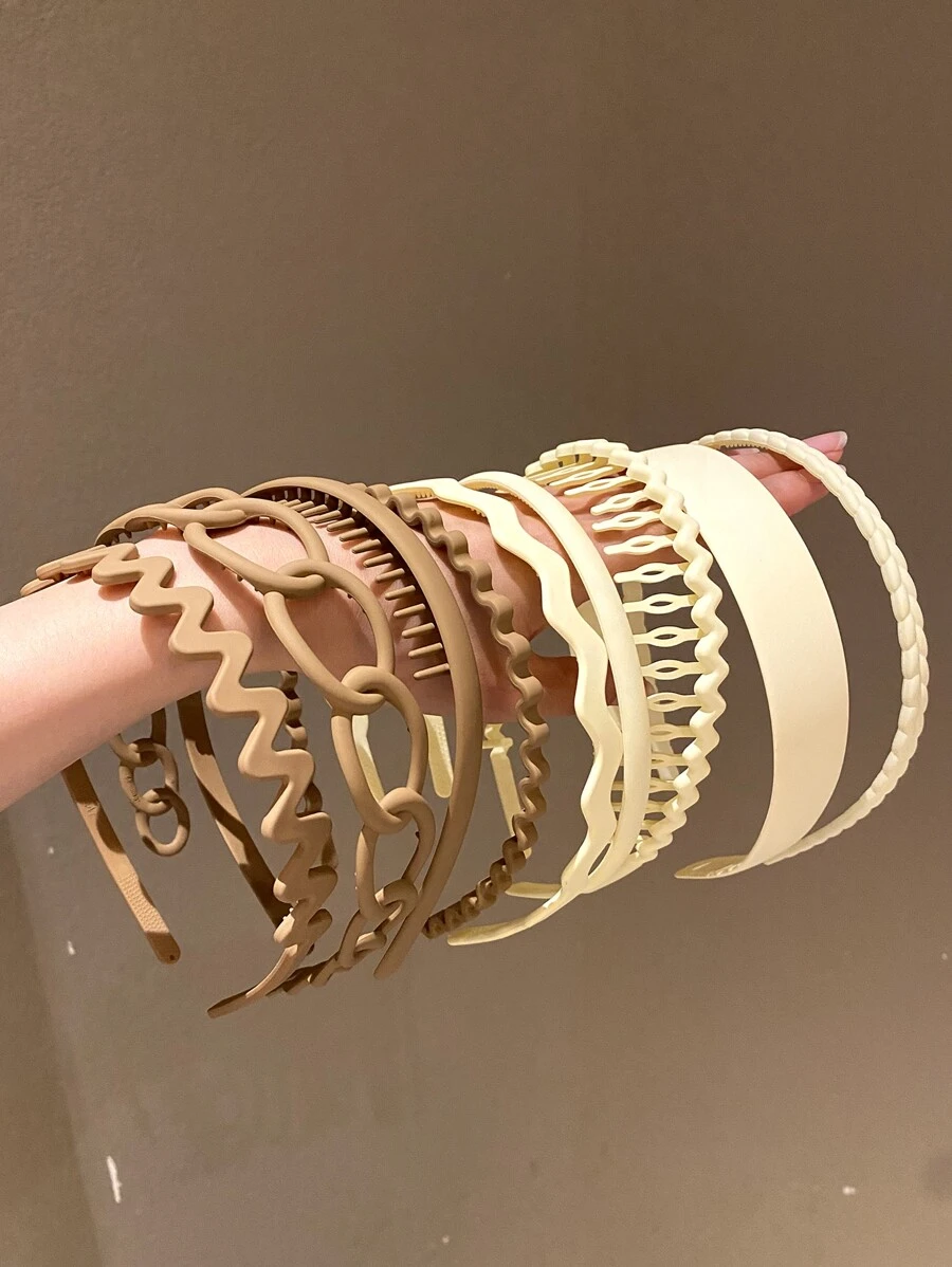 9入組女性防滑牙齒設計髮卡 - 彩色 - 查看 1