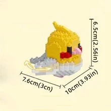 1pc/ Children Educational Toy Building Blocks 263 Pieces Micro Particle Little Bird Shaped Assembly Diy Home Decor Blocks