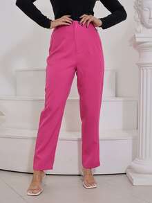 Women Pants - Màu Hồng  San hô - Xem 2