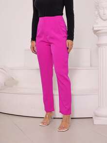 Women Pants - 紫色 - 查看 3