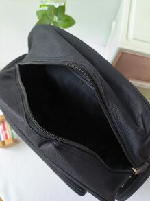 Mochila de mujer con bordado lindo de fresa y gran capacidad - Negro - Ver 6