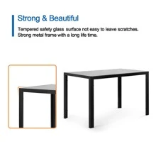 Dining Table - Black - View 4