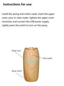 1入組便攜木紋加濕器