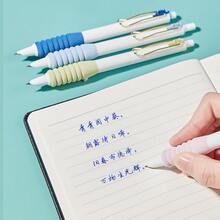 3 piezas con botón de pulsar de metal Bolígrafos con 30 piezas negro tinta recargas & suave Empuñadura de bolígrafo - Albaricoque - Ver 8