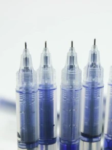 10 cái Cơ bản ABS Bút Gel , Đơn giản Bền chặt Gel Bóng lăn Bút mực Đối với Viết - Màu xanh lam - Xem 2