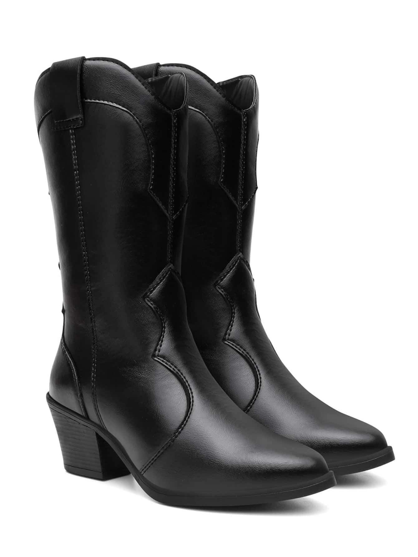 Women Fashion Boots - Black - View 1