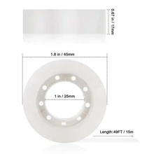 3 piezas 49 pies x 0.67 pulgadas Cinta transparente, cinta adhesiva transparente para empacar que se puede usar para empaquetar paquetes, envases, almacenamiento, cajas de cartón, hogar, oficina o escuela - transparente - Ver 2