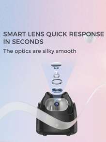 Auto Smart Face Tracking Phone Tripod Stand Desktop Phone Holder Track Camera Cradle Selfie Stick Compatible With IPhone Android Phone Stabilizer Shooting Live Streaming Video Chat Facetime Auto Tracking Tripod With Remote, Smart Selfie Stick 360 Rotation Fast Face & Object Tracking - White - View 5