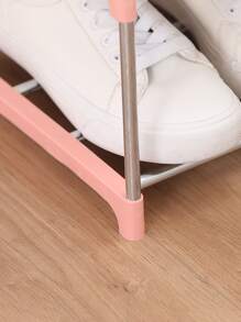 鞋架子家庭門簡約風宿舍臥室迷你室內多層收納架拖鞋架簡約風鞋架組裝鍍鋅抹胸鞋子收納架多層鞋收納外國鞋子收納架顏色隨機1入組 - 彩色 - 查看 10