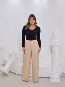Women Pants - Màu be - Xem 1