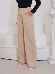 Women Pants - Màu be - Xem 3