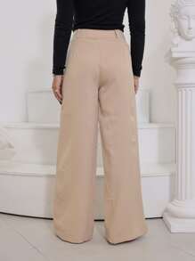 Women Pants - Màu be - Xem 5