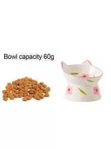 1入組貓設計隨機寵物碗貓狗餵食 - 彩色 - 查看 6