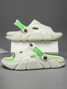 Nam Mùa hè Mới Chống trượt & Bền chặt Mục đích Dual Dép xăng đan - trắng - Xem 1