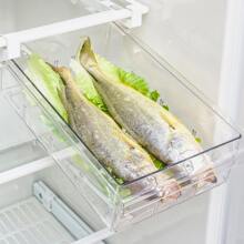 1入組抽屜懸掛雞蛋收納盒帶分離器適用於冰箱,廚房蔬菜和水果收納架 - 無色 - 查看 3