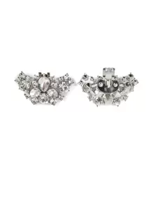 2pcs Rhinestone Decorative Shoe Clips