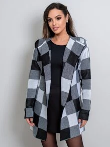 Women Cardigans - 黑與白 - 查看 5