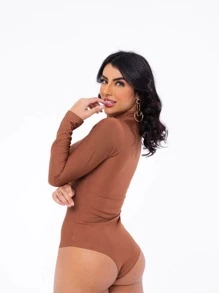 Women Jumpsuits - Rust Brown - View 2