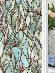 1入組顏色印刷靜電磨砂玻璃膜透明不透明窗戶膜