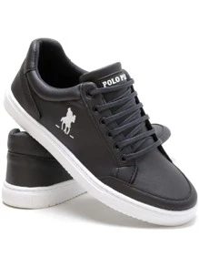 POLO PLUS Men Sneakers - Blanco y Negro - Ver 1