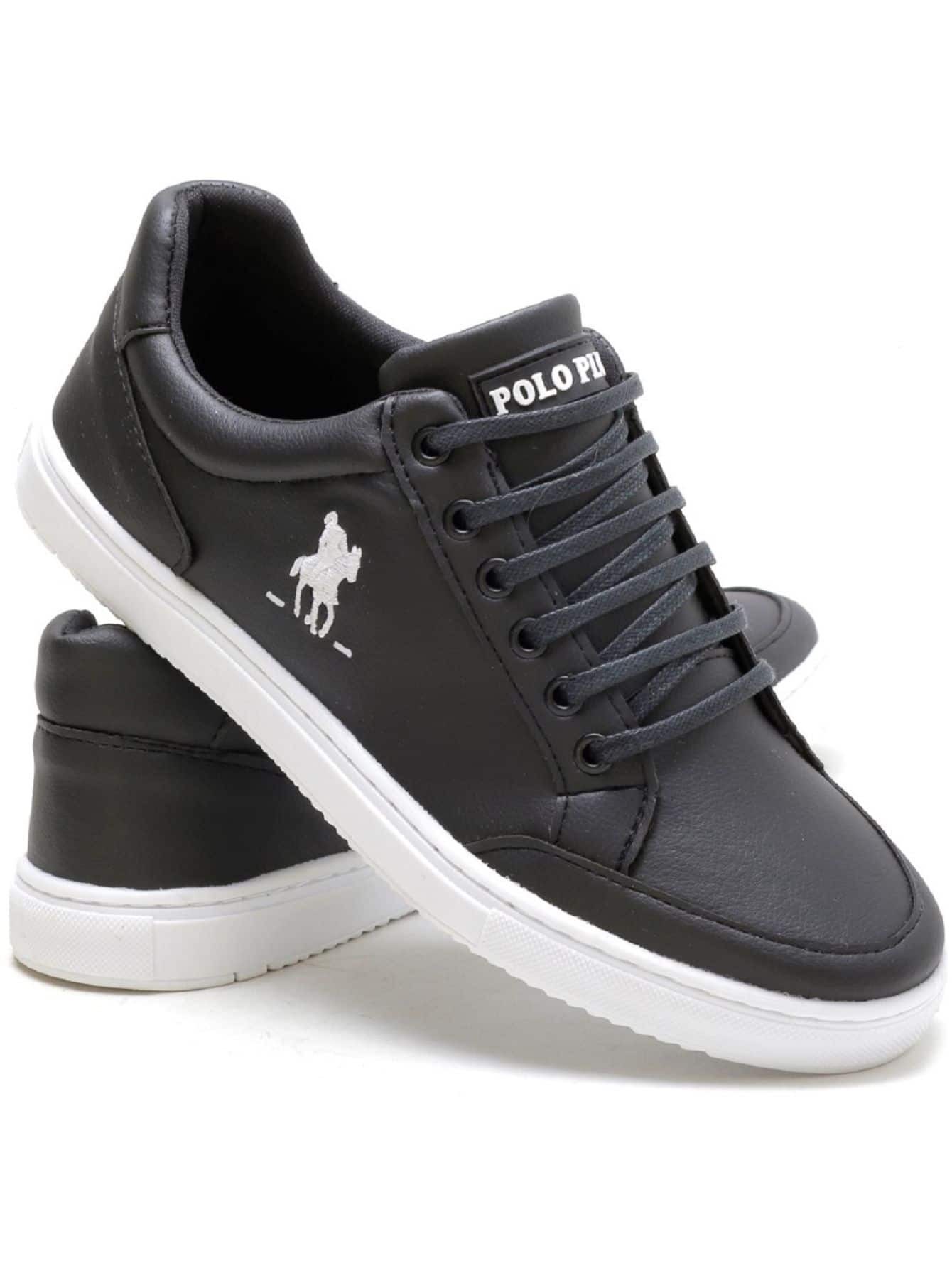 POLO PLUS Men Sneakers - Blanco y Negro - Ver 1